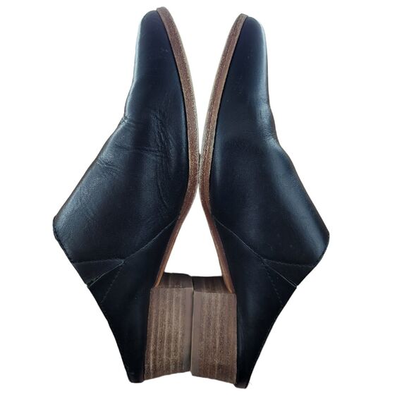 Madewell Barlow Mules Black Leather Slip On Shoes 1.5" Heel Womens Size 7 - Picture 5 of 8